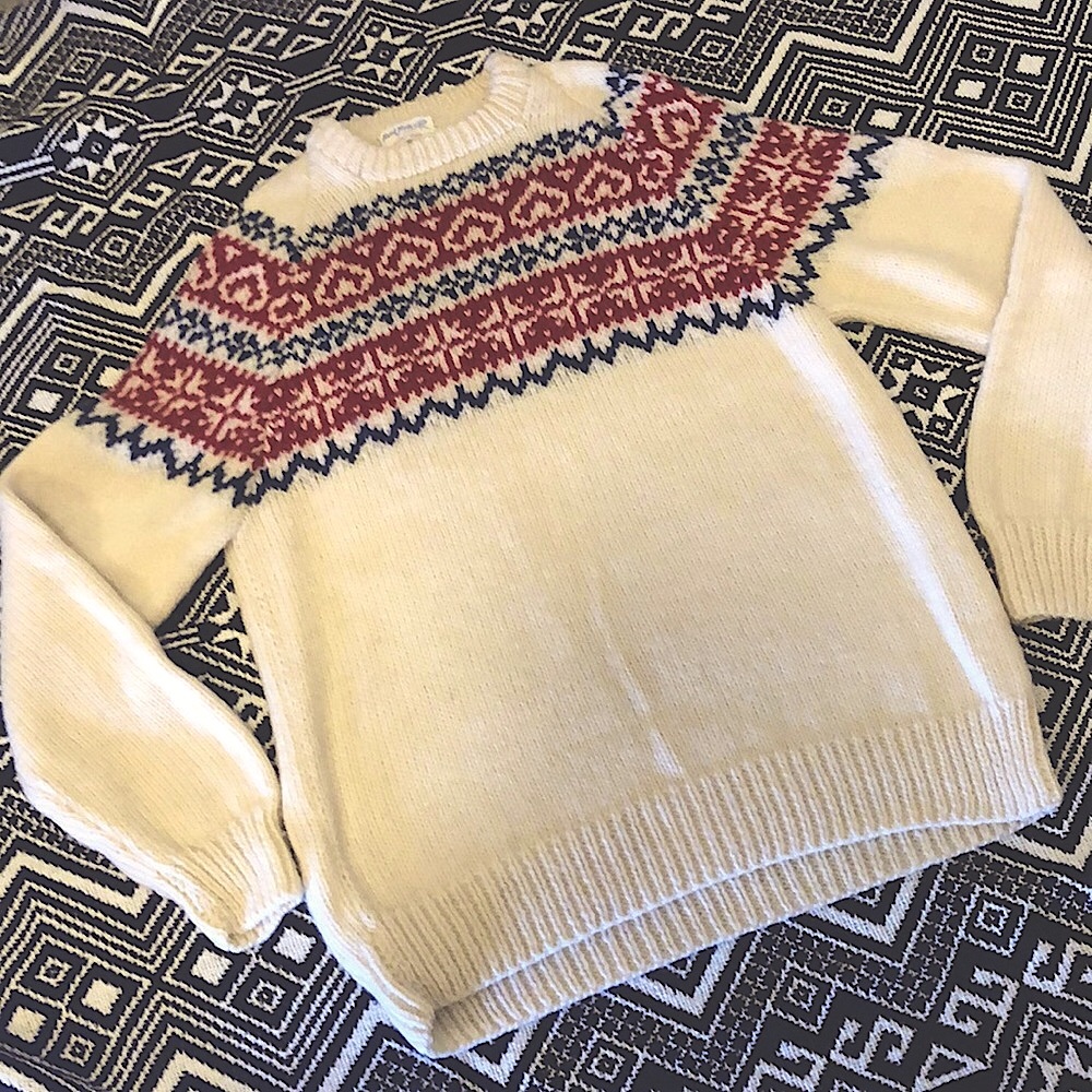 Vintage Handmade Wool Sweater -  unisex